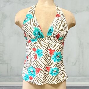 Y2K Hermanny by Vix Tankini Top Swimsuit Swim Halter M Medium 8